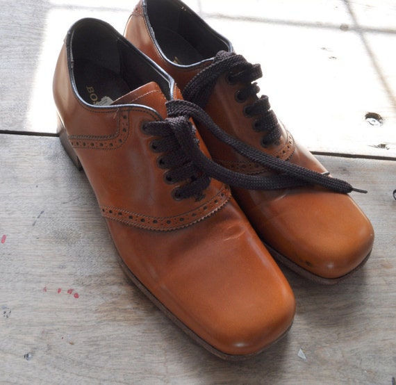 1970s Bostonian saddle shoe oxfords unworn 7.5 NOS with tags