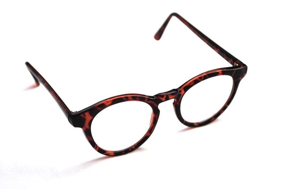 Vintage Round Tortoise Shell Glasses 