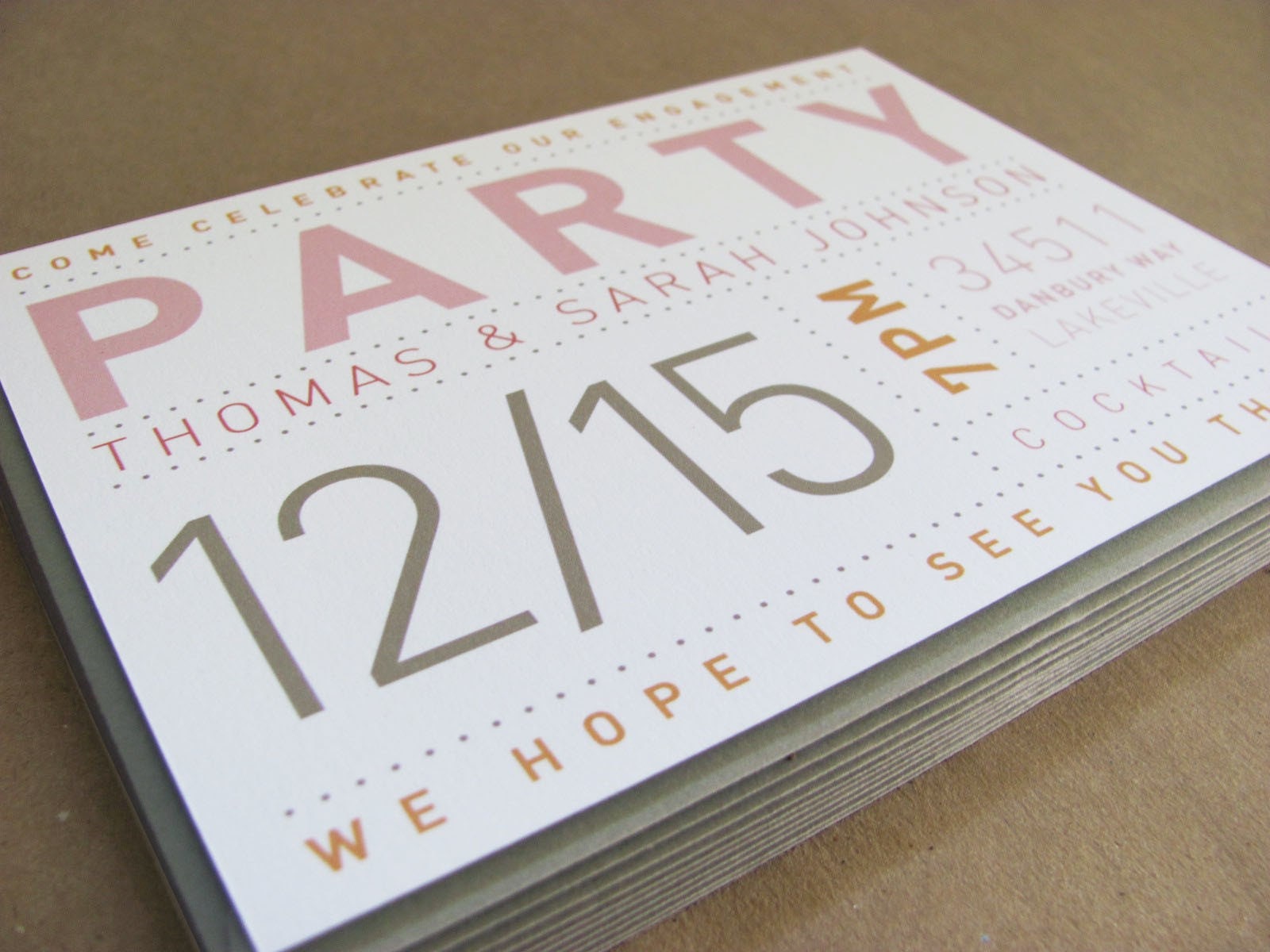 Modern Birthday Party Invitations 3