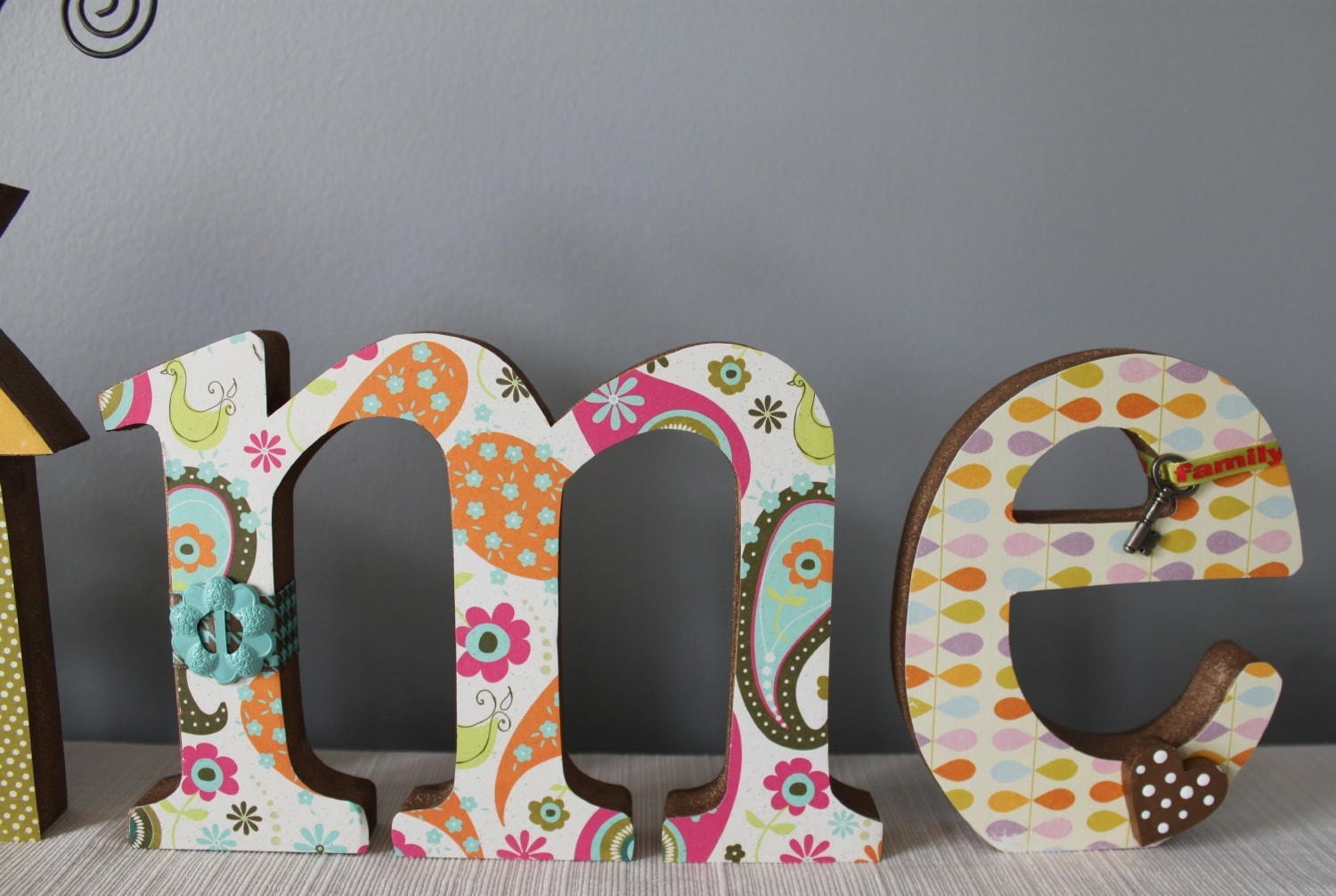 HOME decorated letters custom decorated home decor letters