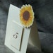 Sunflower Table Number Tents - for Events, Weddings, Parties, Showers, Graduations.