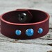 Misty Turquoise Leather Bracelet
