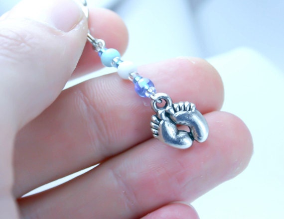 New Baby Charm \/ Shower Favor in soft Blue with by beyondcharms