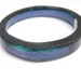 Purple resin bangle bracelet jewellery , petite small delicate hands purple violet turquoise blue bands , violet resin bangle jewellery
