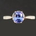 RESERVED Vintage Lavender Blue Sapphire Engagement Ring White Gold - Adin Jewelry 10145-4297