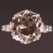 Brown Stone Engagement Ring - Smoke quartz large cut stone platinum French jewelry Belle Epoque 1910s ref.10301-4348