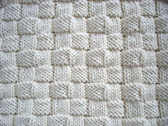 Baby Blanket PATTERN- Initial Baby Blanket Knitting pattern from theknittingn...