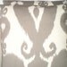 Pillow Decorative Pillows Accent Pillows Throw Pillow Cushion Covers Gray Cream Islander Ikat BOTH SIDES - Pair of Two 18 x 18