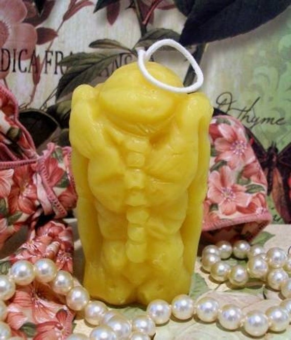 Beeswax Troll Ugly Man Candle