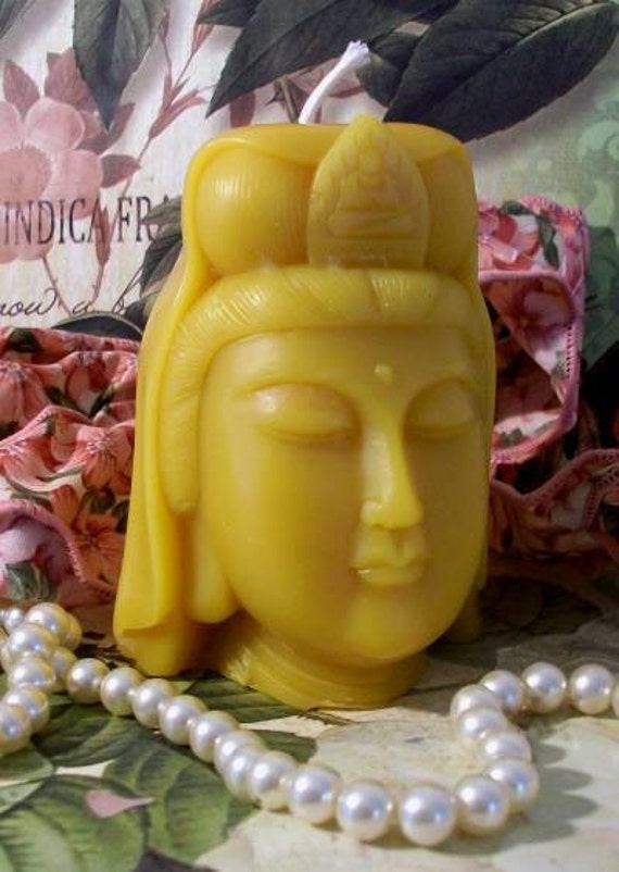Beeswax Female Buddha Candle Tara Jetsun Dolma Buddhism. ◅. ▻ - il_570xN.309045125