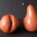 RESERVED FOR SANDY Set of Vintage Handmade Clay Pears Set Two