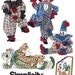 Simplicity Crafts Pattern 2954: 20 Inch Decorative Clowns - Vintage Reproduction Pattern