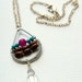 Wire Wrapped Necklace Desert Rose Sunset and Quartz