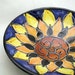 Summer Sunflower against a Cobalt Sky Plate / Hand Thrown Pottery Clay
