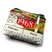 1968- Zipper Pouch- Vintage Calendar Tea Towel