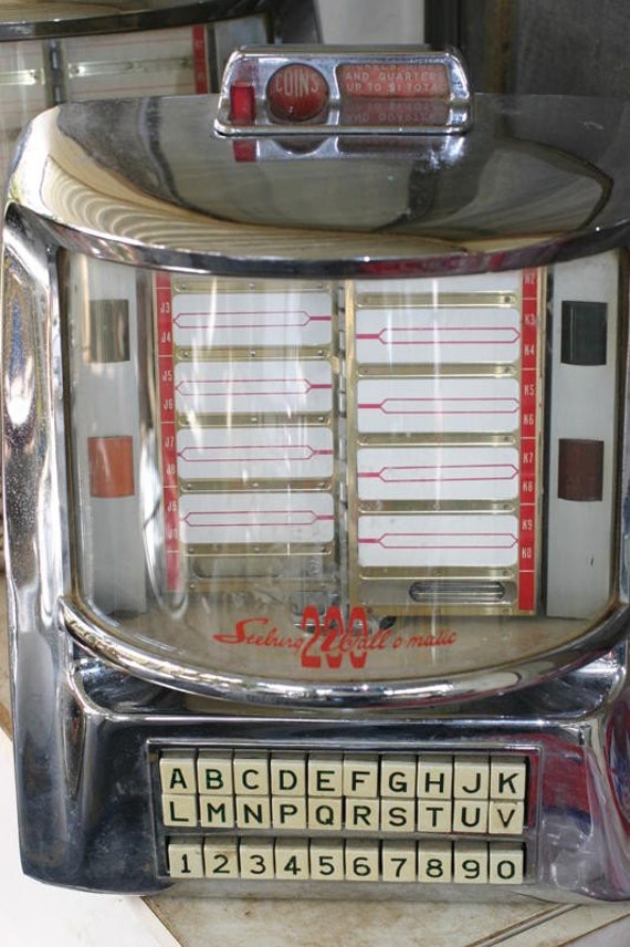 Items similar to Seeburg Wall-o-Matic 200 1950's Tabletop Jukebox on Etsy