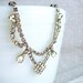 Vintage Silver Tone Rhinestone Necklace