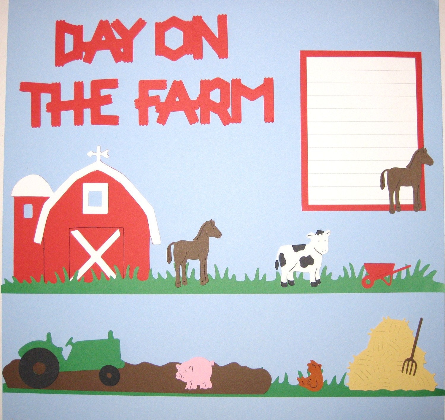 FARM Scrapbook Border Set Page Layout / Die by ScrapbookFaster