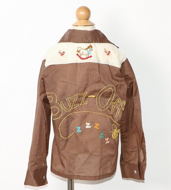 vintage Toddler Boy Western Shirt