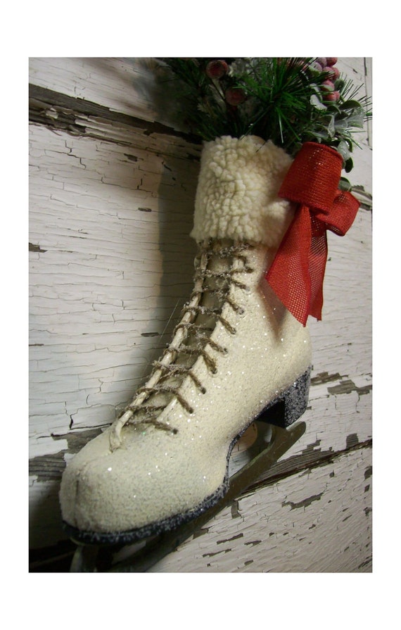 Christmas Ice Skate Christmas Decor Christmas wreath