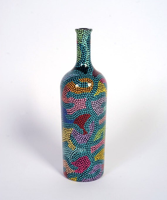 Items similar to polka dot wine bottles on Etsy