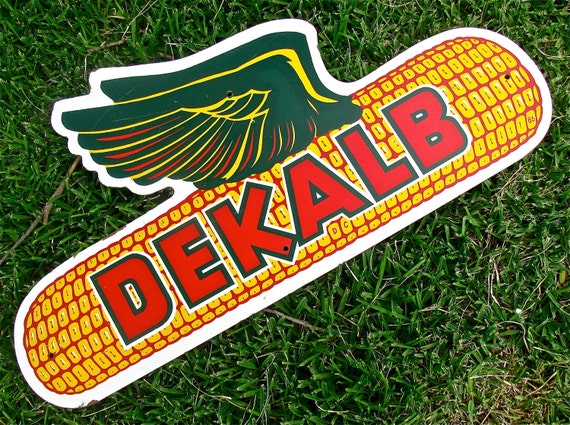 Vintage Collectible DEKALB Corn Seed and Feed Advertising Sign