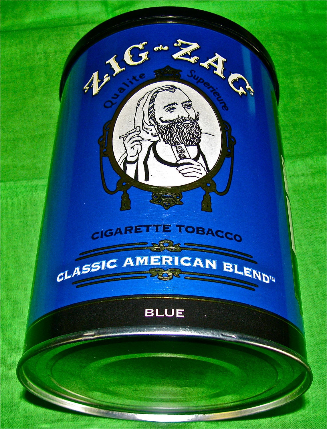 Zig Zag Tobacco Advertising Tin Can