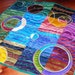 Moons Of Minasu handmade fiber art quilt