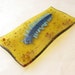 Polychaete Sandworm Fused Glass Plate Blue Amber