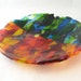 Semi-Circles Fused Glass Plate
