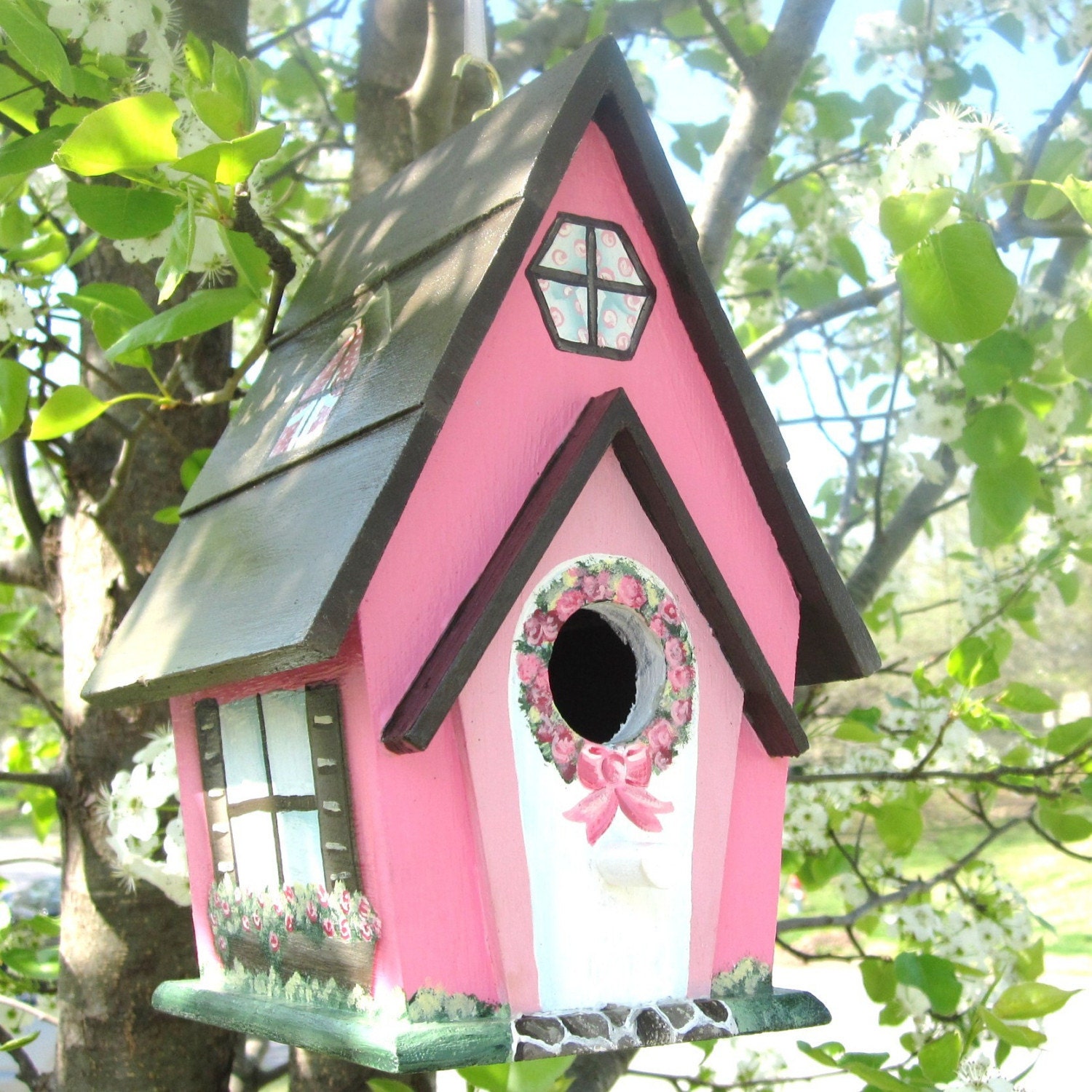 Hand Painted Birdhouse