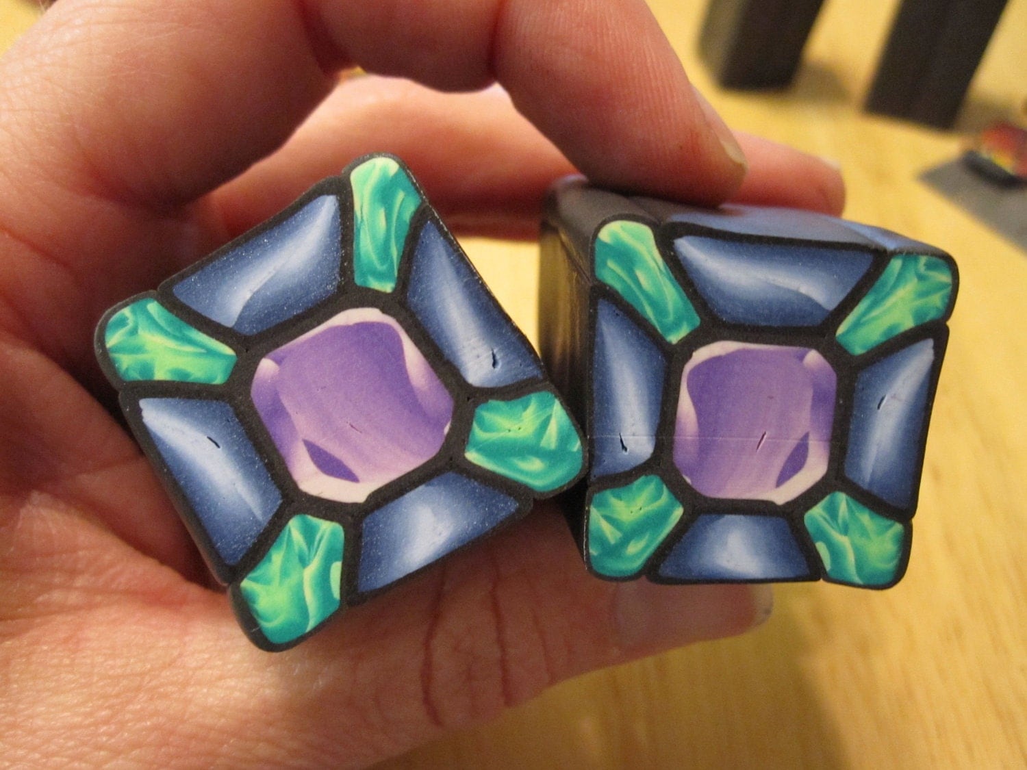 How to make polymer clay stained glass canes fimo tutorial