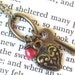 Boyfriend and Girlfriend Matching Key and Heart Bracelet and Necklace, Antique Gold, Love, Couple, Jewelry by Ingodshands on Etsy