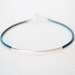 Sterling Silver Tube and Teal Leather Cord Bracelet - Modern Friendship Bracelet - LAST ONE - SALE