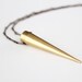 Brass Spike Necklace - Antique Brass Chain - Girly Punk