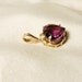 AMYTHEST Heart Shaped Pendant with GOLD and DIAMONDS
