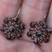 Sorry U Missed me On Res Fab Estate Victorian Blood Red BohemIan Garents Lever Back Earrings