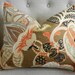 Schumacher Zanzibar pillow cover in Sandalwood - 16X20 - Pattern on the front