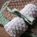 Wash Cloth Knitted Washcloth Handknit Face Cloth for Bathroom or Kitchen Dish Cloth