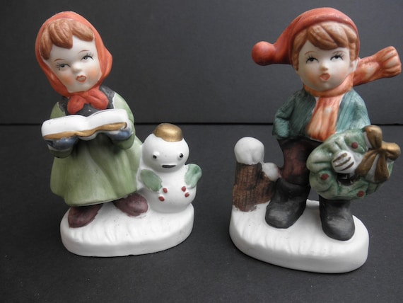 Two Hummel Like Figurines by JunqueDuJour on Etsy