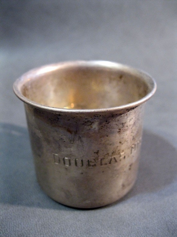 vintage TOWLE sterling baby cup engraved with DOUGLAS