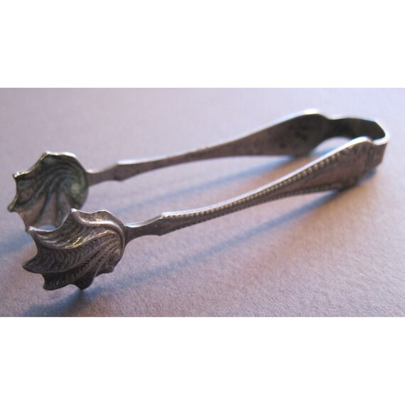 antique silver plated sugar cube tongs DRAGON by theartfloozy