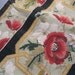 2 vintage needlework panels - ROSE pattern, long - reclaim, repurpose, recycle, reuse