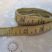 vintage cloth tape measure - 60 inch, stitched edge