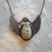 vintage SCARAB necklace