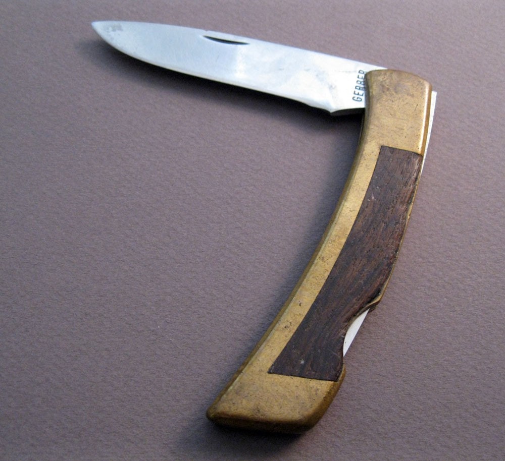 vintage GERBER pocket knife made in Portland Oregon