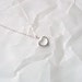 Dainty heart necklace in sterling silver, tiny open heart, dainty pretty jewelry