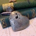 Irone Pyrite Heart, Paperweight, Wealth, Magic stone, Metalic 11tu33