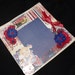 Sale I Adore You Red, White and Blue 12x12 Handmade layout