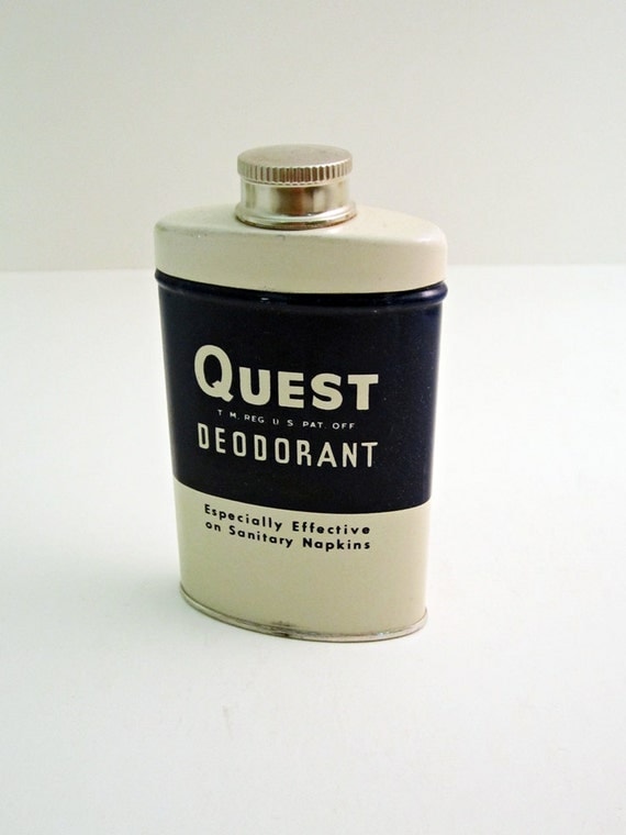 1950s QUEST Deodorant Powder Feminine Hygeine Novelty
